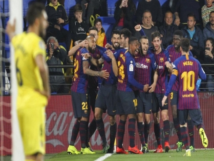 برشلونة يتعادل أمام فياريال في الوقت القاتل