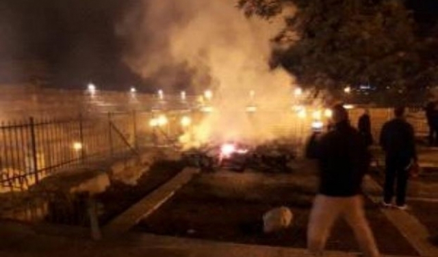 القدس: إطفائية الأقصى تسيطر على حريق في المصلى المرواني
