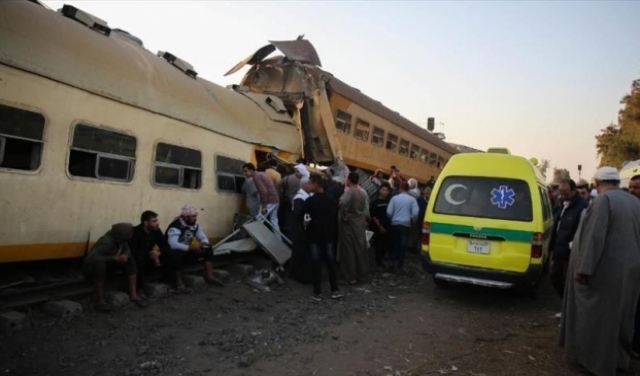 حوادث مصر: إصابة 9 في خروج قطار عن مساره