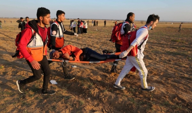ستون مصابا برصاص الاحتلال في غزة