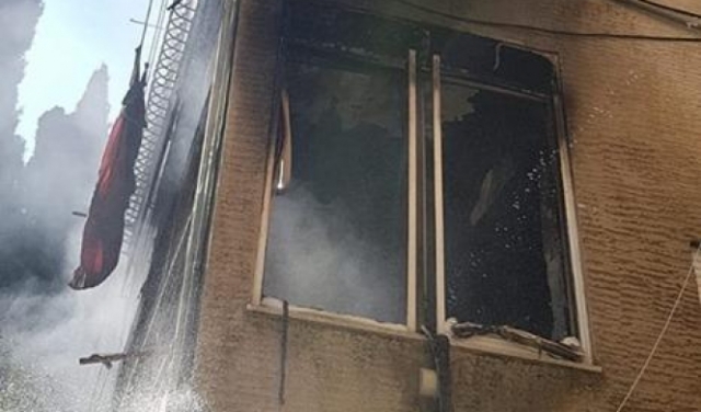 حيفا: 3 إصابات باحتراق بناية سكنية بالحليصة