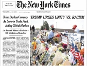 "نيويورك تايمز" تغير عنوانا "خفف" عنصرية ترامب