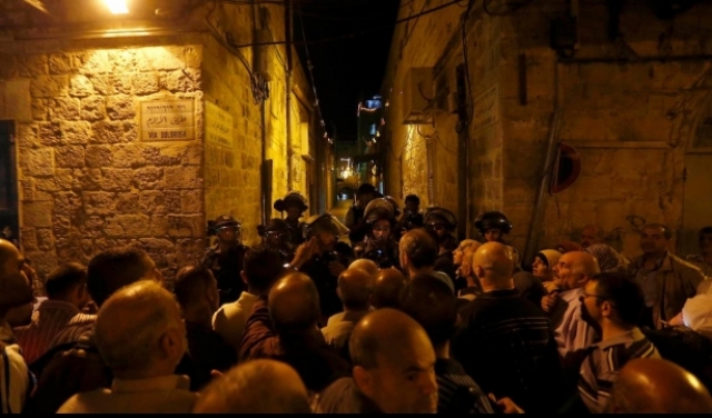 القدس: الاحتلال يعتدي على المتظاهرين.. والأهالي: لصلاة عيد جامعة