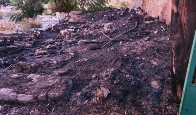 حيفا: إضرام النار في مقبرة الاستقلال واعتقال مشتبه
