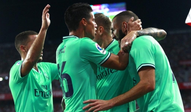 بنزيمة يقود ريال مدريد للفوز على إشبيلية