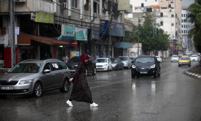 شوارع غز ة يبل لها المطر معرض الصور عرب 48