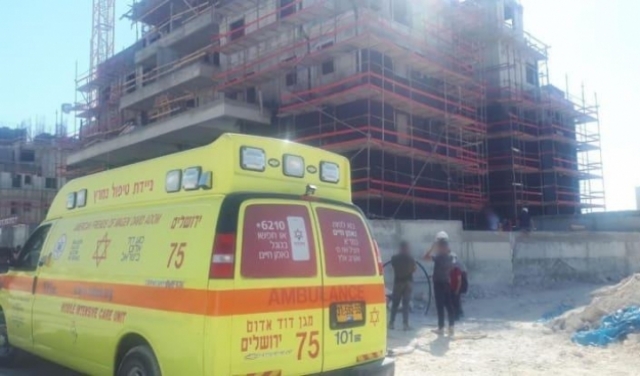 مصرع عامل سقط عن ارتفاع في ورشة بناء قرب القدس