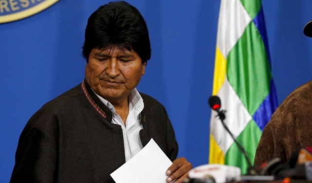 الرئيس البوليفي يُعلن استقالته عقب ضغطٍ من الشعب والجيش