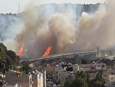 حريقان في وادي عارة وقرب الفريديس