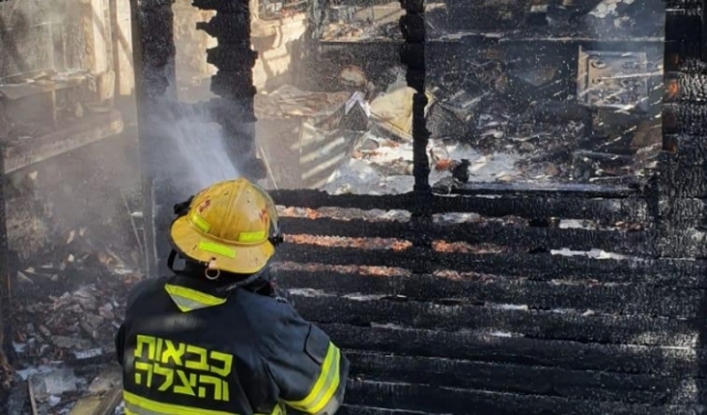 الرملة: مصرع شخص إثر حريق في منزل