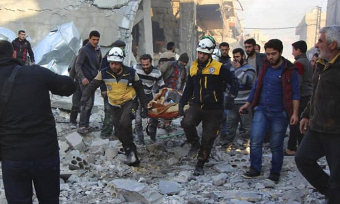 سورية: نزوح 60 ألف شخص و22 قتيلا جراء قصف إدلب