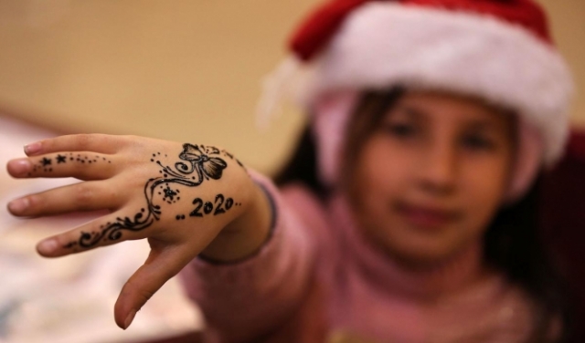 استقبال العام الجديد في غزة 