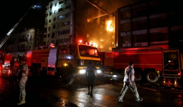 مصرع 7 أفراد من أسرة مصرية واحدة إثر حريق