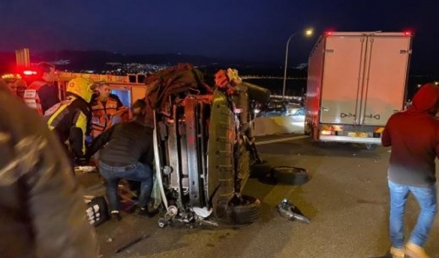  14 إصابة بحادثي طرق قرب الناصرة و البعينة