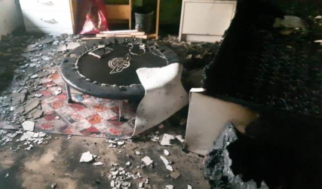 طمرة: إصابتان إثر حريق في منزل مأهول