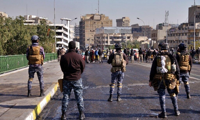 إصابة 17 متظاهرا عراقيا في مواجهات مع قوات الأمن
