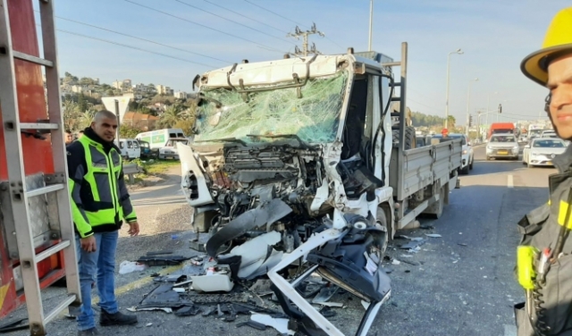 وادي عارة: إصابتان إحداهما خطيرة في حادث طرق