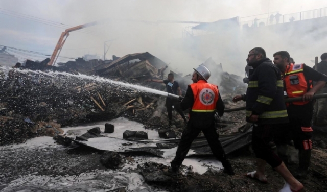 غزّة: ارتفاع ضحايا انفجار سوق النصيرات إلى 19