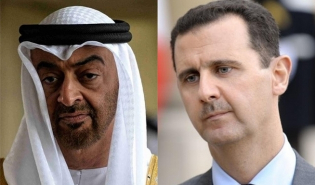 اتصال هاتفي بين بشار الأسد ومحمد بن زايد
