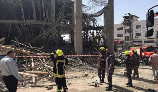 6 إصابات في انهيار مبنى قيد الإنشاء بالعيزرية قرب القدس