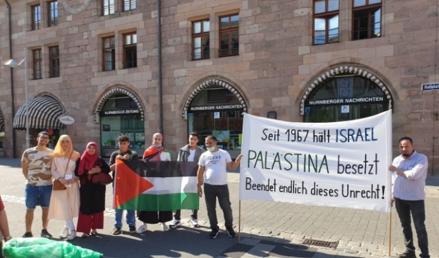 وقفة احتجاجية في نوربيرغ رفضا لمشروع الضم الإسرائيلي