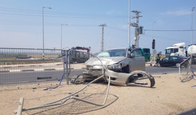إغلاق شارع عكا- صفد قرب مفرق المكر بسبب حادث طرق