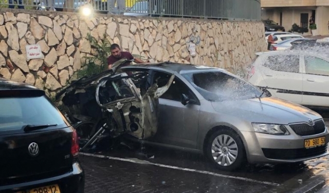 الناصرة: انفجار سيارة بعد استهدافها بعبوة ناسفة بحيّ شنلر