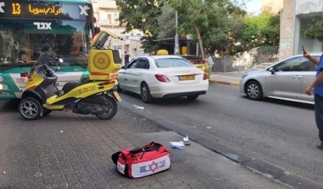 حافلة تدهس امرأة في حيفا