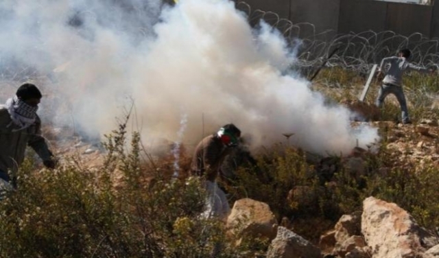 اختناق العشرات في قمع جيش الاحتلال الإسرائيلي لمسيرات بالضفة