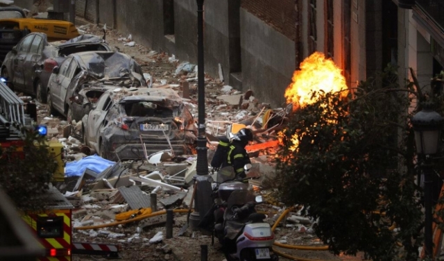 ثلاثة قتلى على الأقل في انفجار في وسط مدريد