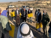 النقب: أهالي بئر هداج يتظاهرون ضد أوامر الهدم