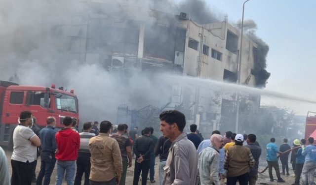 44 قتيلًا وجريحا إثر حريق مصنع القليوبية في مصر 