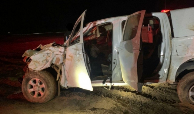 إصابة خطيرة لشاب في حادث طرق قرب أبو قرينات بالنقب