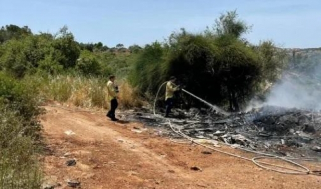 حرائق في وادي عارة: تحذير من إشعال النار في النفايات