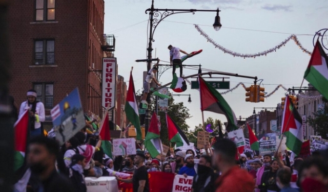 مظاهرات حاشدة في أميركا دعما للفلسطينيين