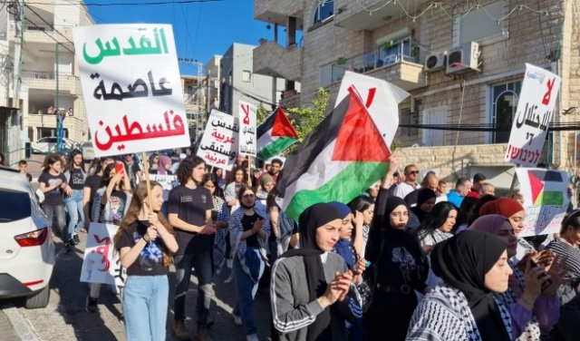 مظاهرات حاشدة في البلدات العربيّة دعما للقدس وغزّة
