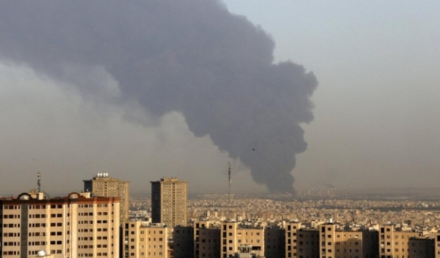 حريق في مصفاة نفط جنوب طهران 
