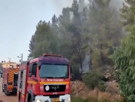 الناصرة: حريق هائل في جبل القفزة