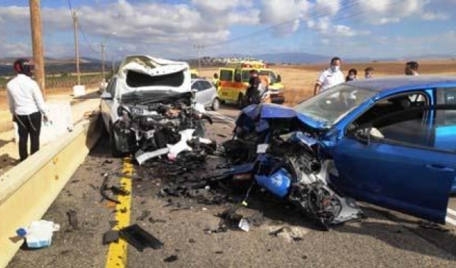3 إصابات خطيرة في حادث طرق قرب طبريّة