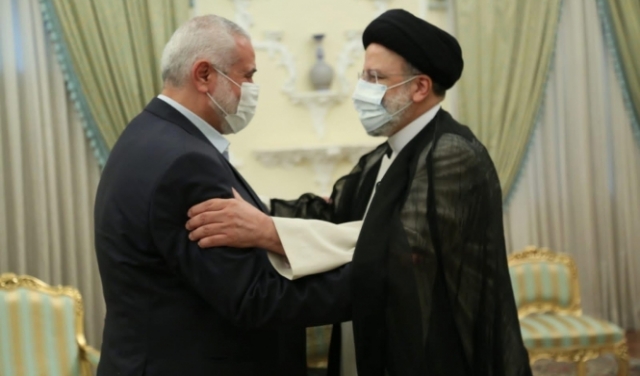 هنية يجتمع بالرئيس الإيراني الجديد