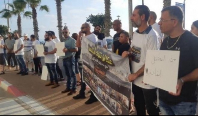 عكا: خيمة اعتصام احتجاجا على استمرار الاعتقالات