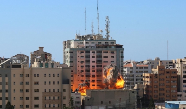 تدمير الأبراج بغزّة 
