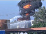 انفجار هائل في خزان وقود بجنوب لبنان