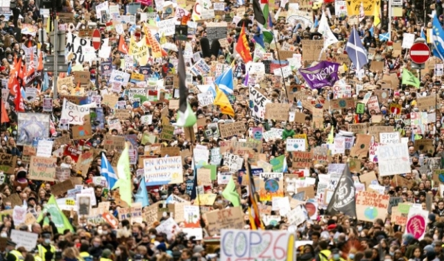 التغيّر المناخي: تظاهرة حاشدة في غلاسكو ضد 