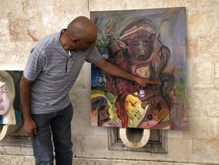 "صرخة فنان": معرض وورشة رسم نبذا للعنف في الناصرة