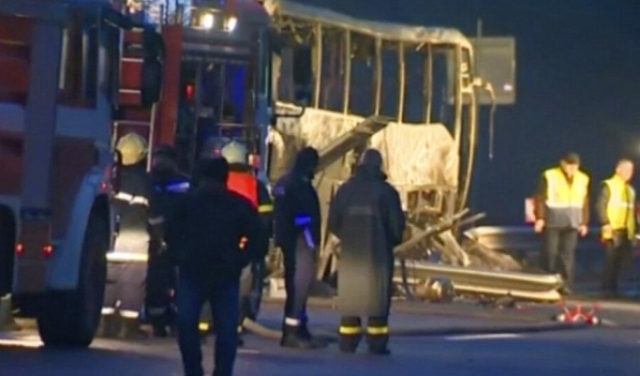 بلغاريا: مصرع 45 شخصا بينهم 12 طفلا بحادث حافلة  