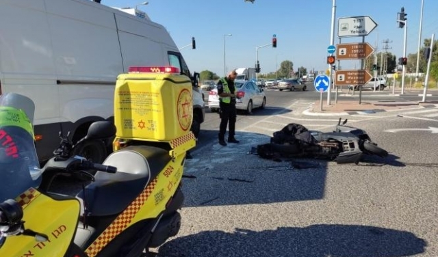 إصابة خطيرة لسائق دراجة نارية قرب حيفا