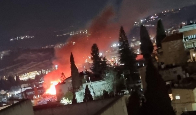 توتر في الناصرة: إضرام حريق في منزل في أعقاب جريمة القتل