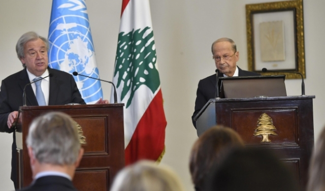 عون: لبنان متمسك بحقوقه ومستعد لمتابعة مفاوضات ترسيم الحدود 