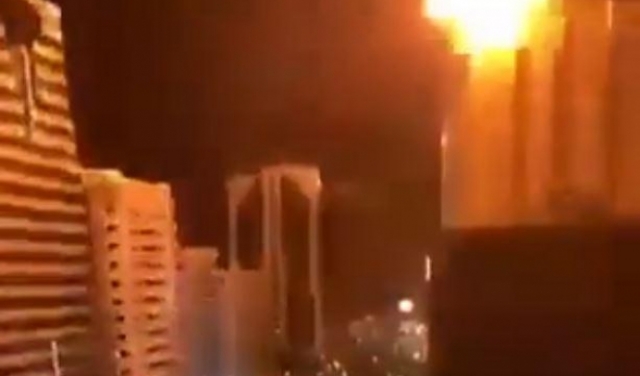 انفجار في مبنى بأبو ظبي